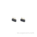 Conector de cabezal hembra de paso de 2,54 mm recto 3P